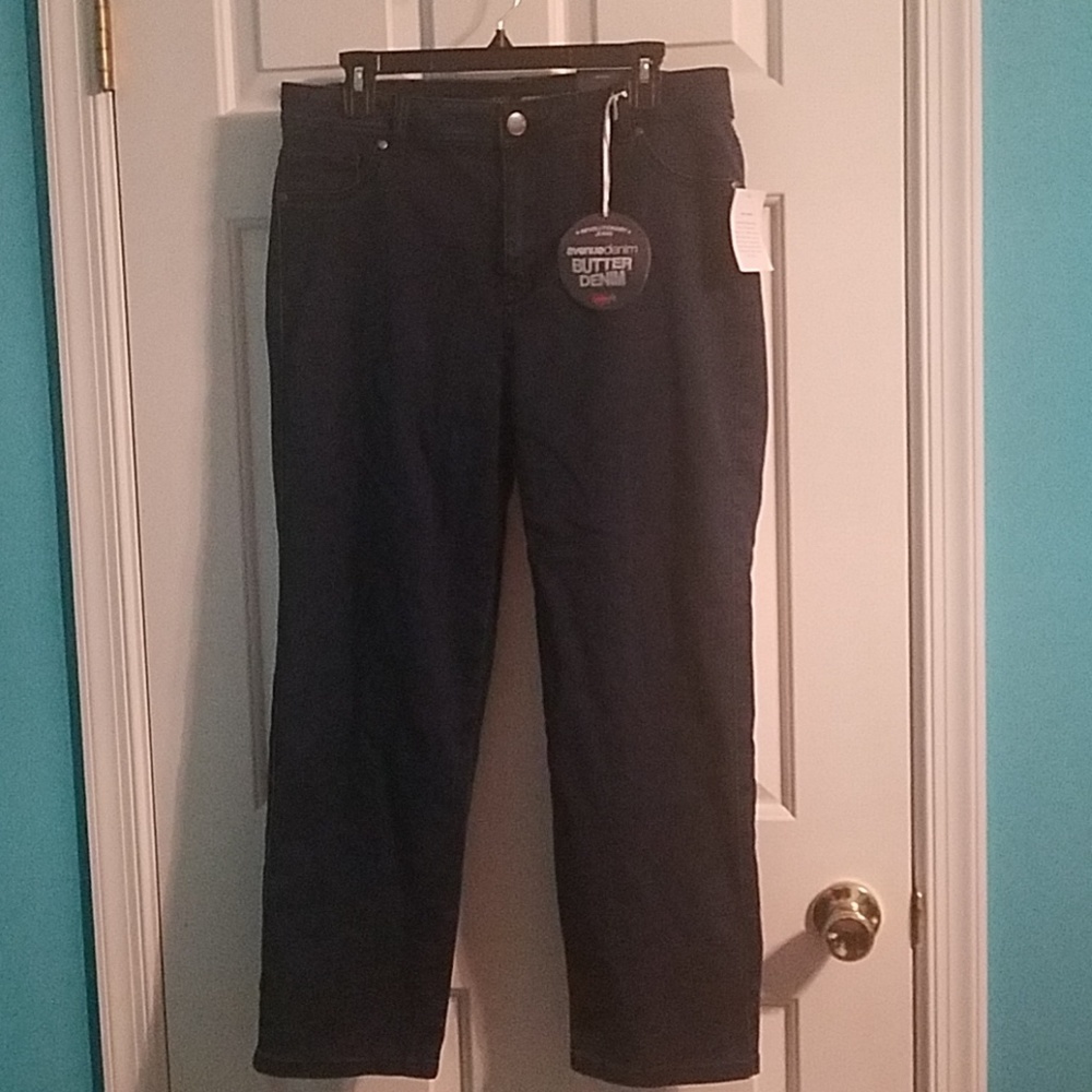 Dark Wash Straight Leg Butter Denim Jeans